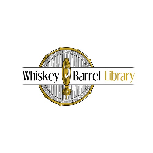 Whiskey and cocktail bar, logo design