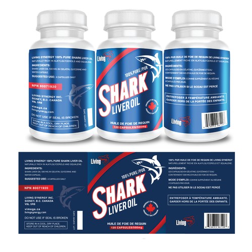 Liver oil label