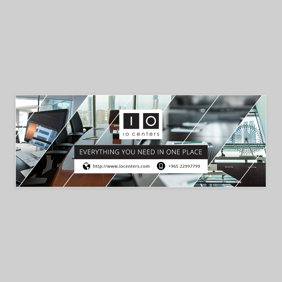 IO Centers — Facebook Cover design on 99designs