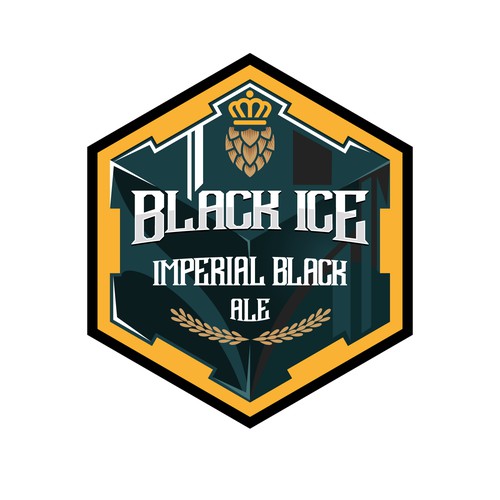 Make us a specific Beer logo - Black Ice Imperial Black Ale