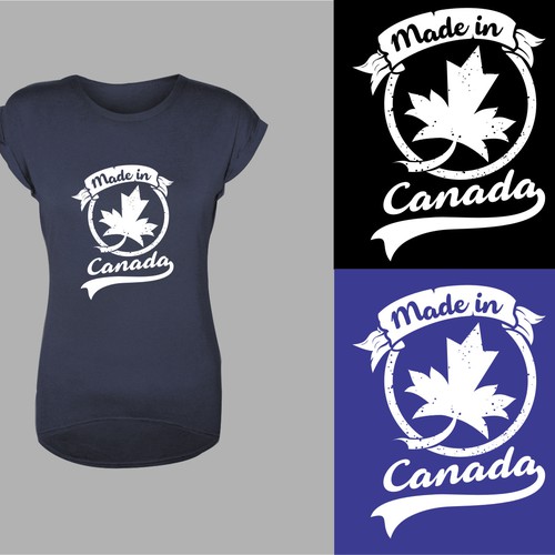 Bold and timeless for "Made in Canada" T - shirt design