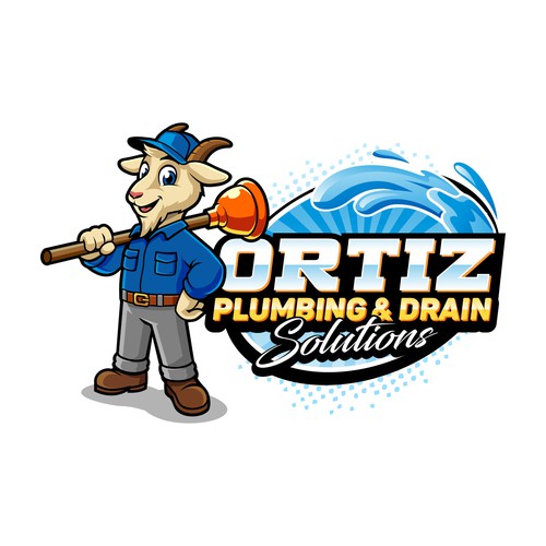 Logo Mascot for Ortiz Plumbing & Drain Solutions