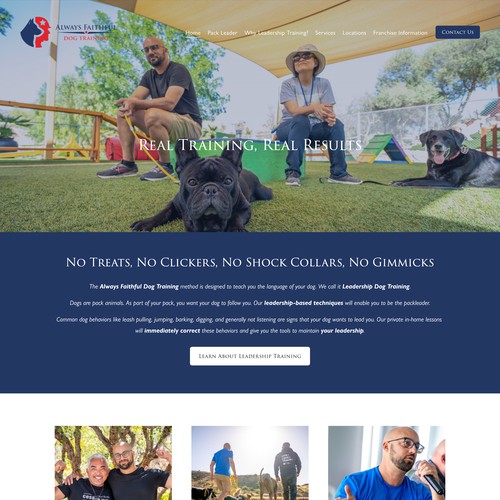 Always Faithful Dog Training - Website Design