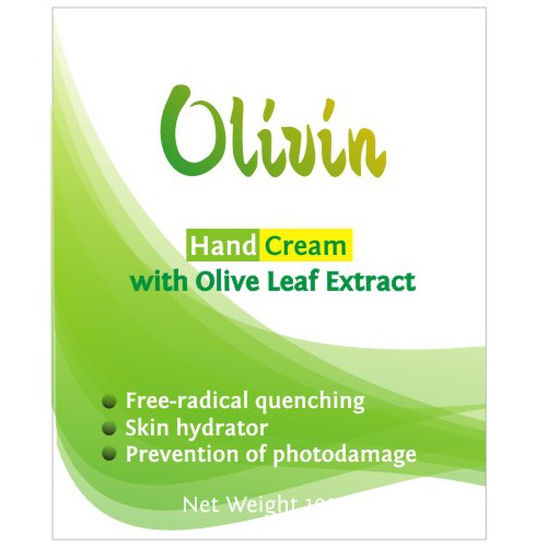 product label for Olivin cream