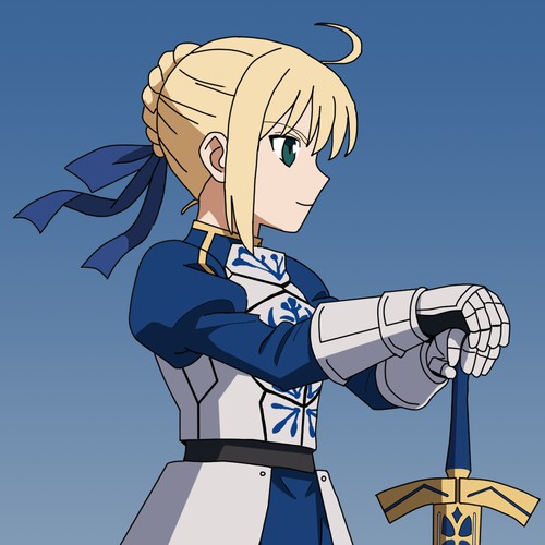 Saber Fanart – Anime-Style Illustration