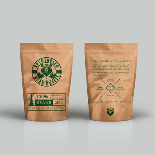 Hipster Coffee Bag Packaging