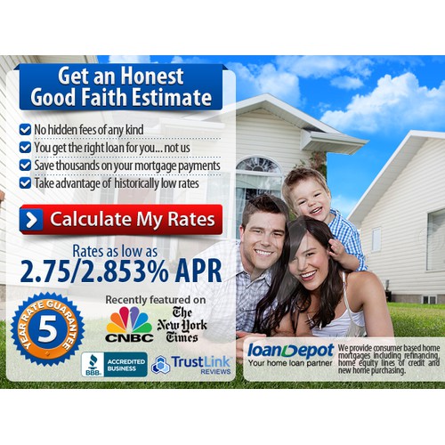 The Loan Depot needs a new banner ad