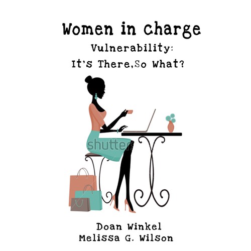 Create a book cover for Women in Charge series of slim books