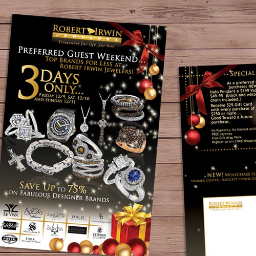 Robert Irwin Jewelers Postcard - Creativity encouraged!
