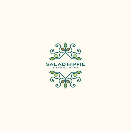 Fun logo concept for Salad Hippie