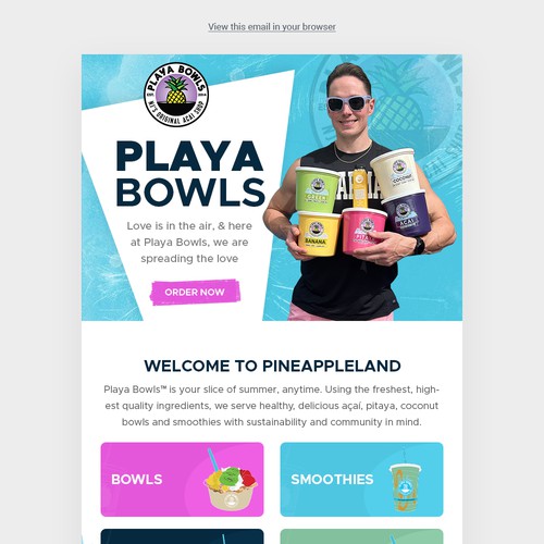 Playa Bowls Restaurant Email Design