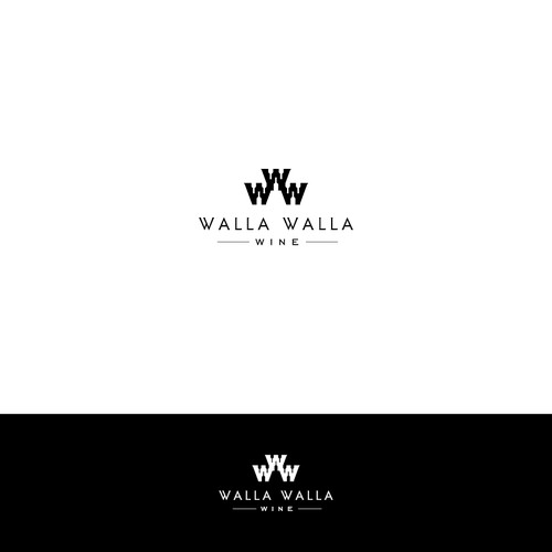 A two toned wine-themed logo