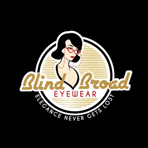 Vintage logo for eyewear jewelry