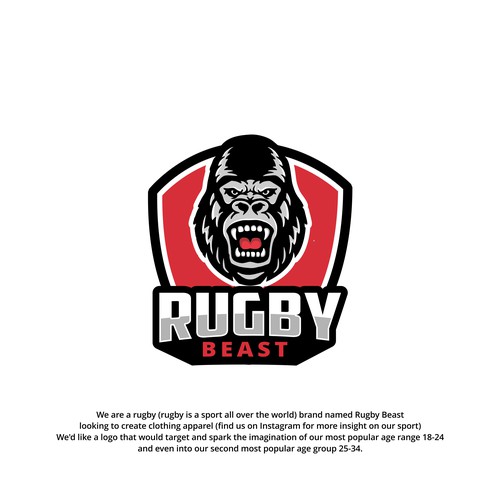 logo design concept for Rugby Beast