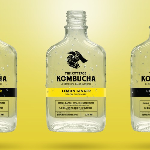 Kombucha drink label