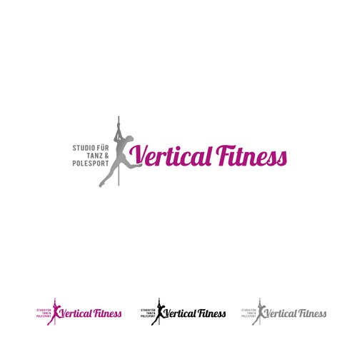 Logodesign "Vertical Fitness" Studio für Tanz & Polesport