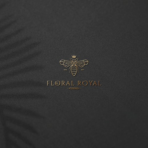 A modern luxury logo for Floral Royal