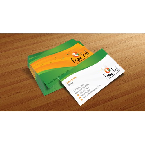 Help free fall agency with a new stationery