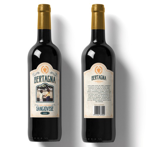 Bertagna Wine Label