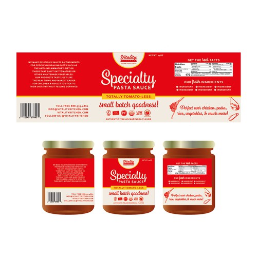 Packaging Design For Pasta Sauce