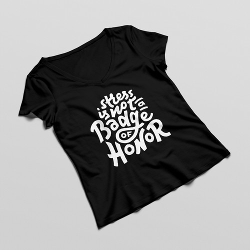 T-Shirt lettering design for corporate speaker audience