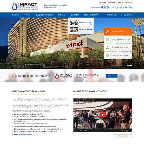 Design a new Event website with modern, professional look.