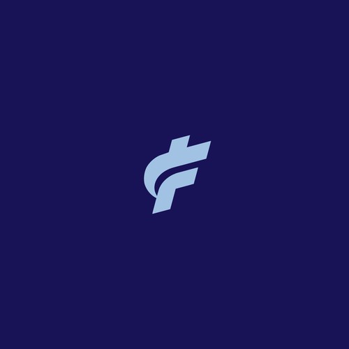 T and F letters logo