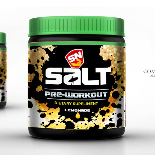 Design a awesome Pre Workout Label for Surf company