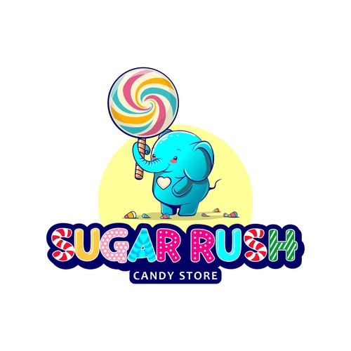 Logo Sugar Rush Candy Store