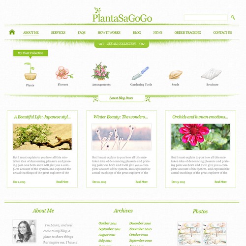 Creative for a plant blog