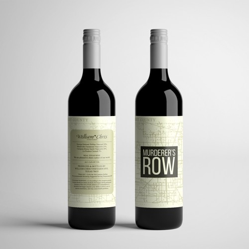 Wine Label for Murderer's Row