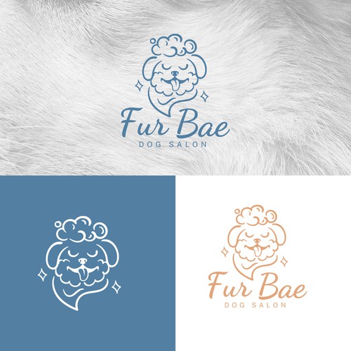 Fur-Bae Dog Salon Logo