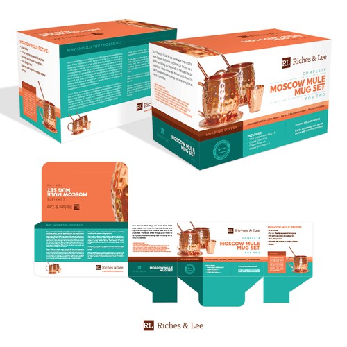 Moscow Mule Mug Set Packaging