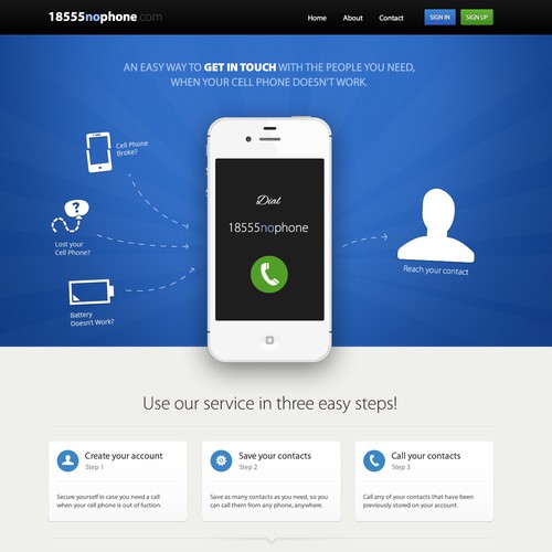 New website design wanted for www.18555nophone.com