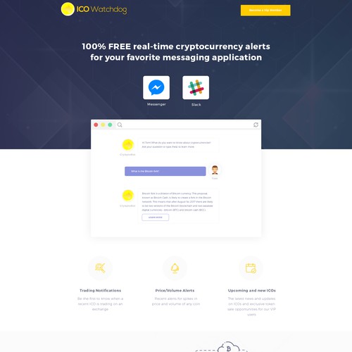 Landing page concept