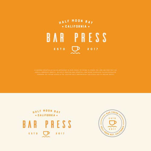 Bar Press logo design