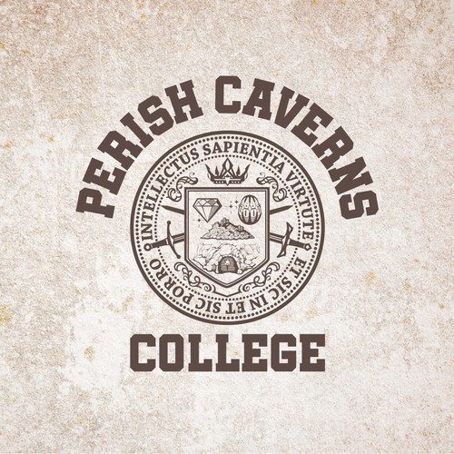 Perish Caverns College Crest