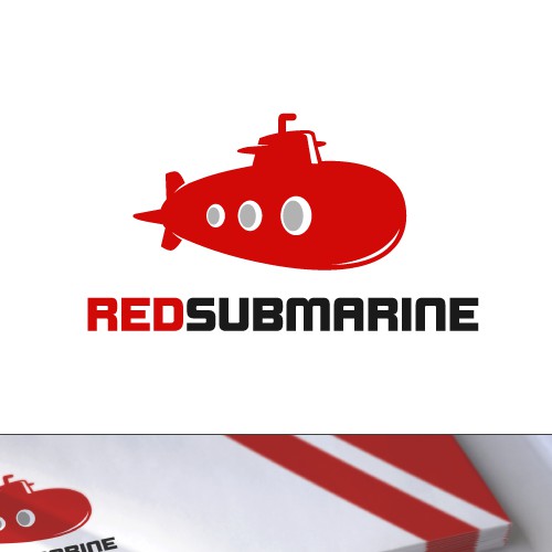 Give the red submarine a new logo