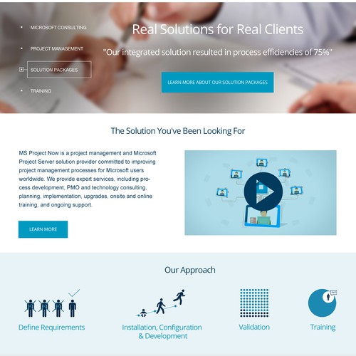 Need Design help with adding/laying out content on new contemporary website home page