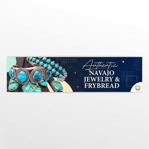 Banner ads for Navajo Jewelry