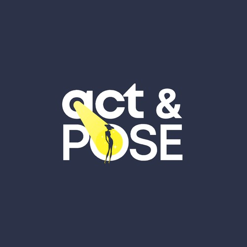 pose modeling and talent logo
