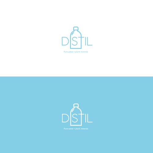 Logo for water company called Distil