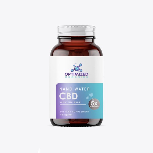 CBD supplement label design