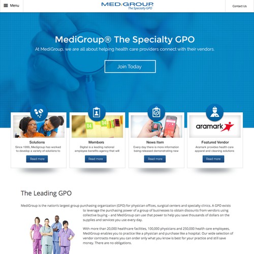 Redesign for MediGroup – The Speciality GPO