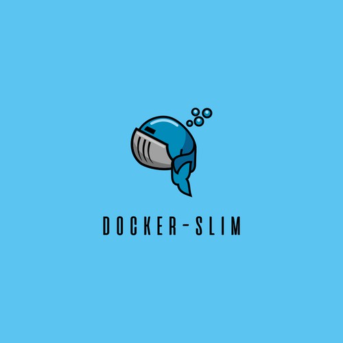  a super slim docker whale logo