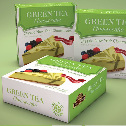  Green Tea Cheesecake Package Design