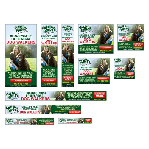 banner ad for Green Paws Chicago