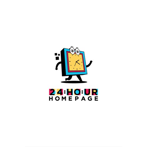 Playful Logo for 24HOUR HOMEPAGE