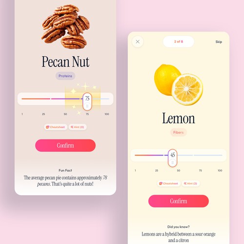 App for a Calorie Quiz App