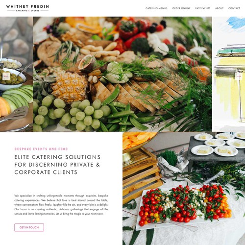 Beautiful site redesign for local event catering company